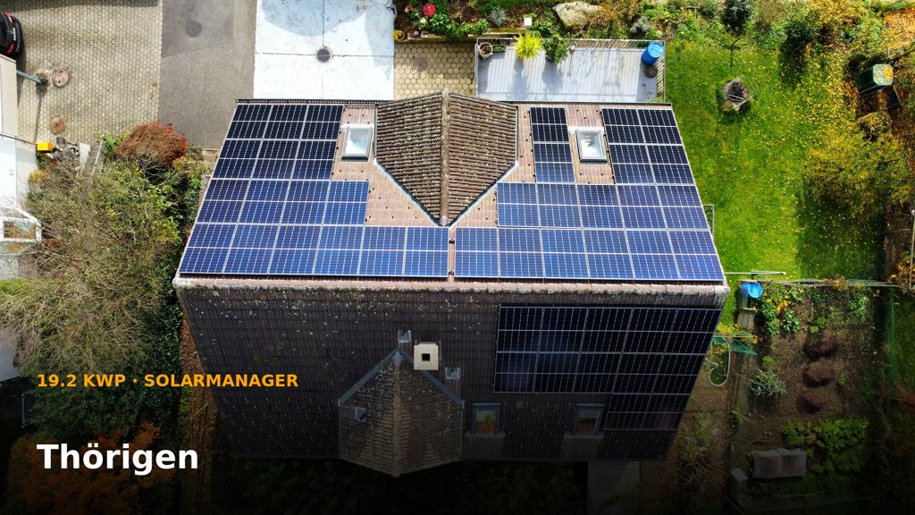 PV-Anlage 19.2 kWp mit Solarmanager in Thörigen